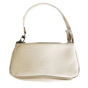 Shine faux leather should bag, zipper should bag